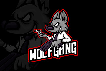 Fototapeta na wymiar Wolf Gang - Esport Logo Template