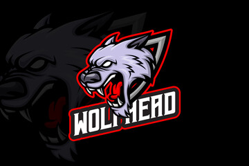 Wolf Head - Esport Logo Template