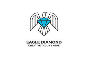Eagle Diamond Jewelry Business Logo