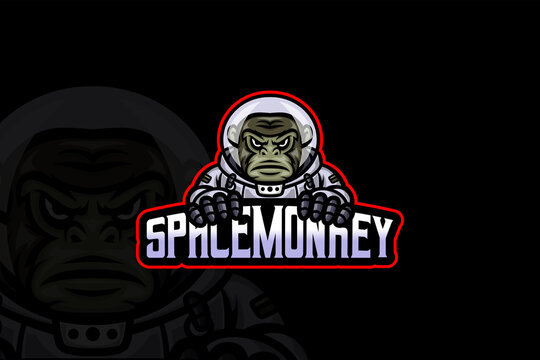 Space Monkey- Esport Logo Template