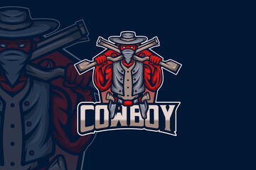 Cowboy - Esport Logo Template