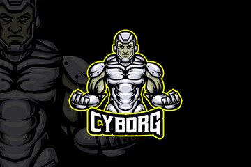 Cyborg- Esport Logo Template