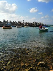 Fototapeta premium boats on the river