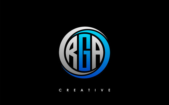 RGA Letter Initial Logo Design Template Vector Illustration