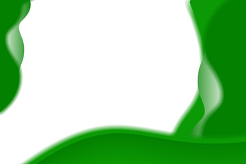 Green Wave Blur Vector Background