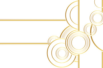 Circle Gold Vector Background