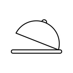 Food Tray Line Icon