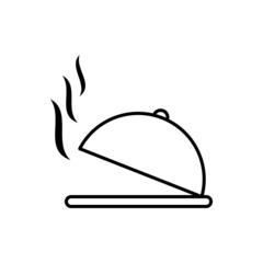 Food Tray Line Icon