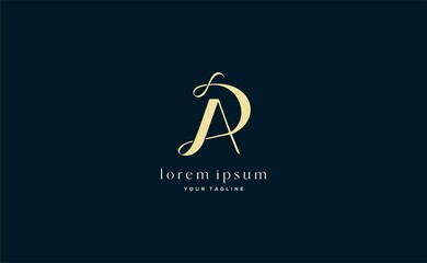 Letter PA AP logo design
