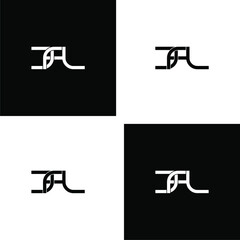 jfl initial letter monogram logo design set