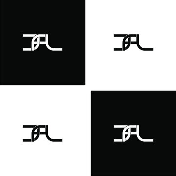 jfl initial letter monogram logo design set