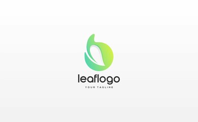 green eco logo letter b