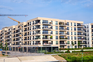 Apartment buildings in a housing development area inBerlin, Germany