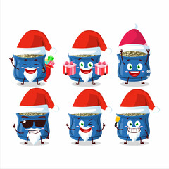 Santa Claus emoticons with thyme cartoon character