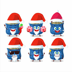 Fototapeta premium Santa Claus emoticons with thyme cartoon character