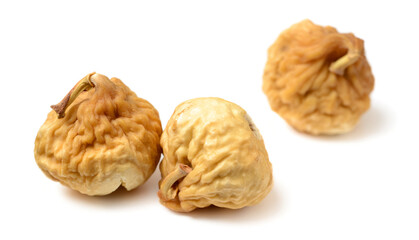 dried figs isolated on the white background