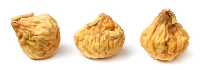 dried figs isolated on the white background
