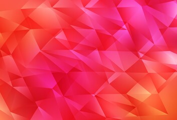 Light Pink, Yellow vector background with polygonal style.