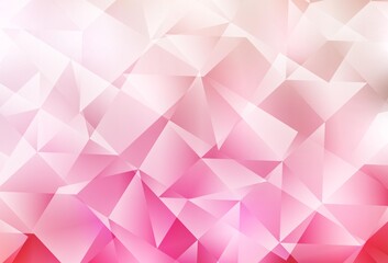 Light Pink, Yellow vector shining triangular layout.