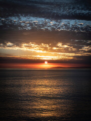 A deep and dark sunset