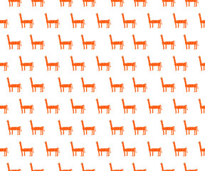 pattern fabric pattern cartoon animal giraffe
