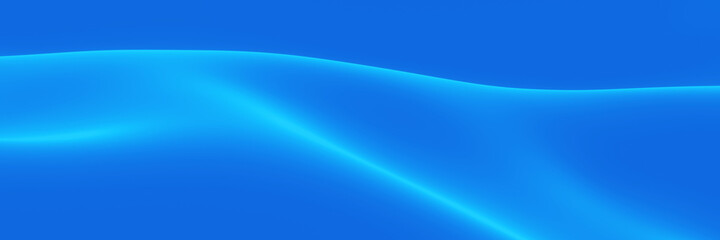 3D abstract blue rippled cloth. Wavy background.