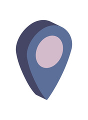 Isometric gps mark