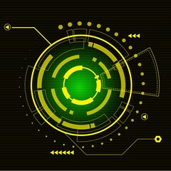 Yellow line technology backgrond