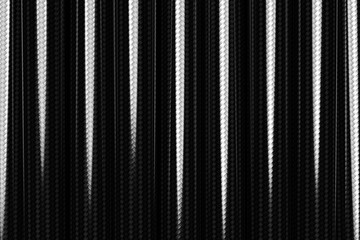3D black carbon mesh illustration. Grunge texture. Abstract geometric chaotic grunge pattern. Bright contrast color hand drawn ornament textured background.