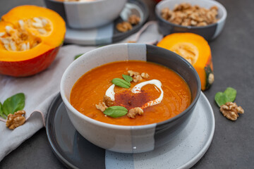 Autumn pumpkin soup
