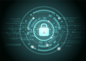 Obraz premium Abstract security technology background.