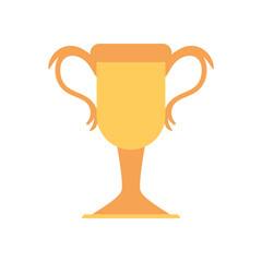 Isolated trophy cup