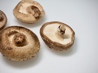 신선한 유기농 채소 표고버섯 