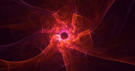 3D rendering abstract round light background