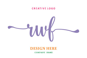 RWF lettering logo is simple, easy to understand and authoritative