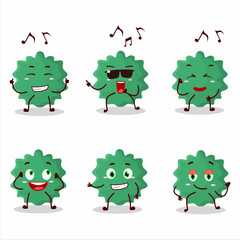 Fototapeta premium An image of haploviricotina dancer cartoon character enjoying the music