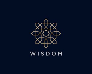 Abstract ornament logo icon vector design. Elegant premium ornament vector logotype symbol.