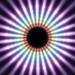 Abstract geometry background with rays of light