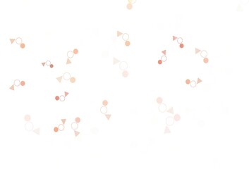Light Red vector pattern with polygonal style with circles.