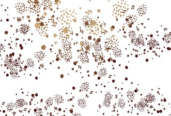 Light Red, Yellow vector background with abstract shapes.