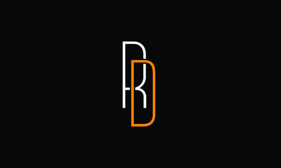 Abstract Letter Initial DR RD Vector Logo Design Template