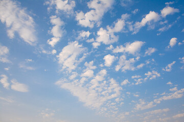 Blue sky background with clouds