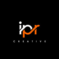 IPR Letter Initial Logo Design Template Vector Illustration