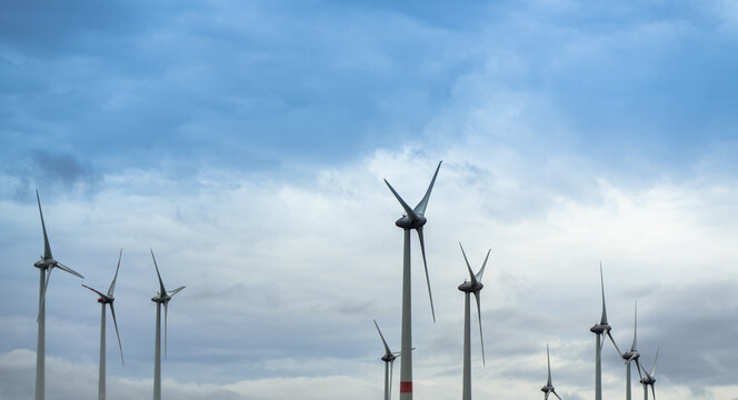 wind turbine in the wind