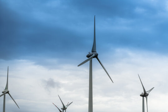 wind turbine in the wind