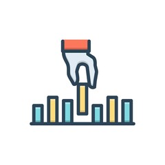 Color illustration icon for initiative