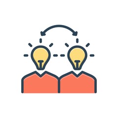 Color illustration icon for understanding