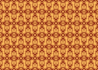 Floral Seamless Pattern Traditional Style