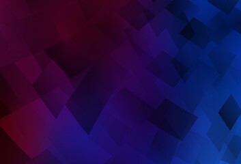 Obraz premium Dark Blue, Red vector template with rhombus.