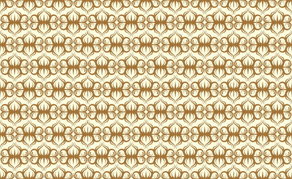 Floral Seamless Pattern Traditional Style